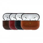 Wholesale Airpod Pro PU Leather Cover Skin for Airpod Pro Charging Case (Black)